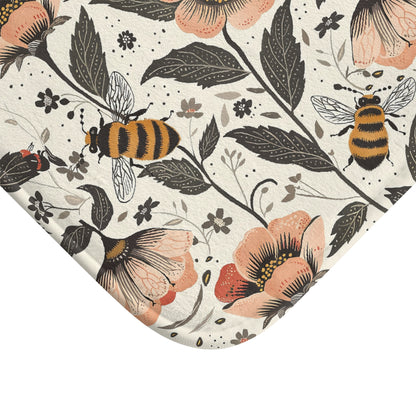 Vintage Bee bath mat