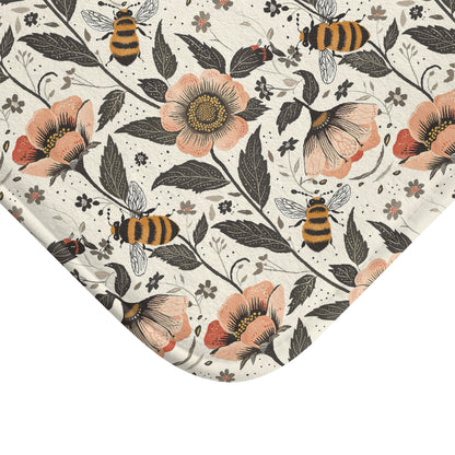 Vintage Bee bath mat