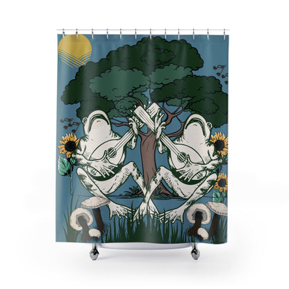 Musical Frogs Shower Curtain