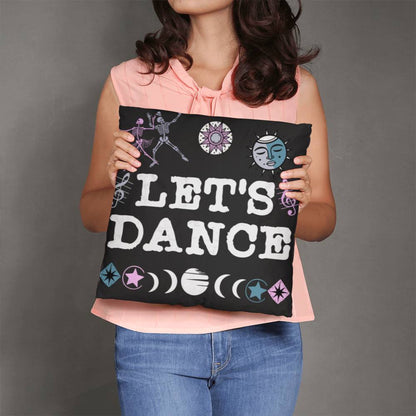 Let's Dance skeleton pillow