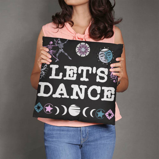 Let's Dance skeleton pillow