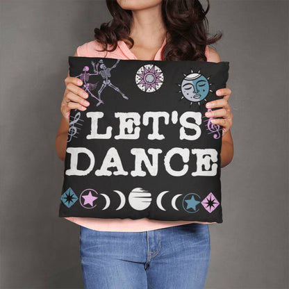 Let's Dance skeleton pillow