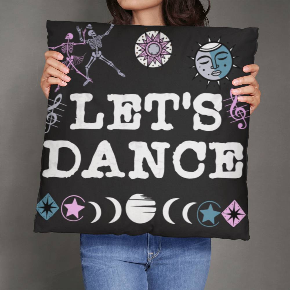 Let's Dance skeleton pillow